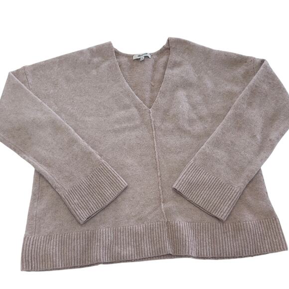 Madewell Sweater Womens Small Pink Oversized V Neck Wool Blend - Picture 1 of 9